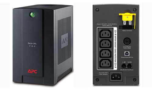 APC Back-UPS 700VA, 230V, AVR, IEC Sockets